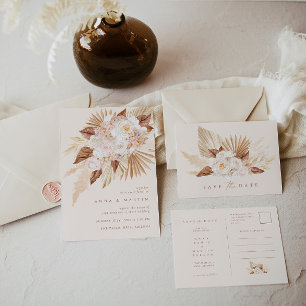 Pampas Grass Floral Terracotta Hochzeit Willkommen Poster