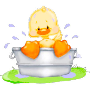 Invitation Canard dans un bain n'importe quel Baby shower enf