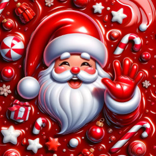 Blue Hat Snowman Weihnachten Keramik Ornament