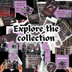 Goth Style Hochzeit Stationery Dark Moody Save The Date