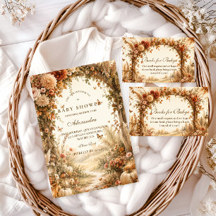 Serviette En Papier Élégante Baby Shower Bohème d'Automne