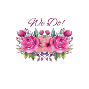 Invitation Tout En Un Bouquet de fleurs roses d'aquarelle-Mariage
