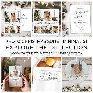 Happy Holidays Script Foto Weihnachtskarte Feiertagskarte