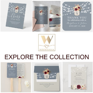 Carte D'accompagnement Détails du Mariage Rustic Floral String Lights