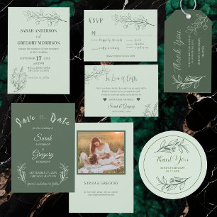 Carte D'accompagnement Détails sur le Mariage Boho Ruby