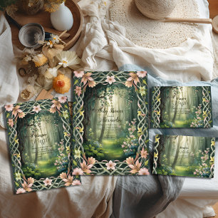 Whimsical Woodland Forest Baby Dusche Serviette