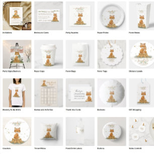 Fox Baby Shower New Mommy Vielen Dank Begleitkarte