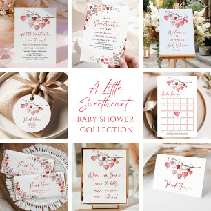 Invitation Baby shower Valentines de Little Sweetheart
