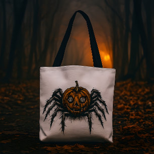 Papier Cadeau L'araignée à tête de citrouille