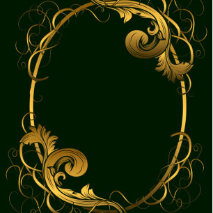 Emerald Green Gold Ornament Wedding Einladungen