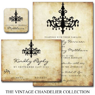 Invitation Collection Mariage de lustres Vintages