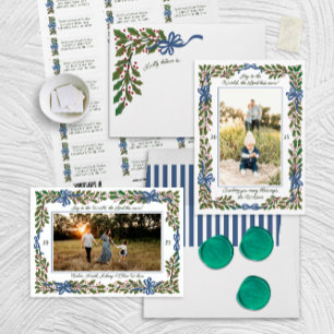 Green Holland mit Red Bows Weihnachten Geschenkpapier