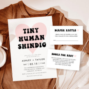 Moderne neutrale Babyduschbücher für Kinder Begleitkarte