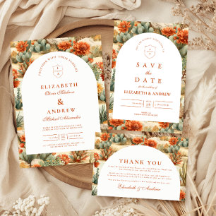 Cartons Réponse Mariage au jardin de cactus de l'Ouest