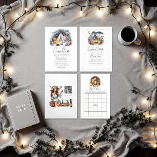 Invitation Fin de semaine Rustique Camping Bride Bachelorette