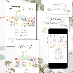 Frühjahrsdusche für Frühstorte Runder Aufkleber