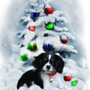 Cavalier King Charles Spaniel Weihnachtsgeschenke Feiertagskarte
