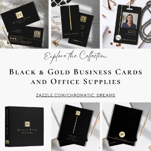 Luxus Gold Minimalistische Black Business Card Visitenkarte