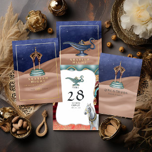 Arabische Nächte Themenabend Party RSVP Karte