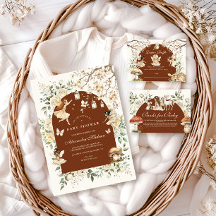 Carte D'accompagnement Fairies Fleur sauvage Flower Meadow Baby Registry