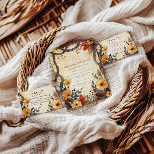 Serviette En Papier Fête de Mariage Champêtre d'Automne