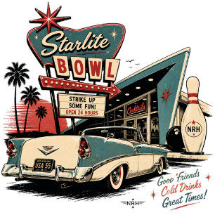 Satellit Bowl Vintage Atomic Age Denim Jacke