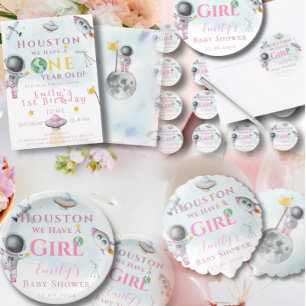 Houston Wir haben ein Jahr alte Raumfähre Astronau Einladung