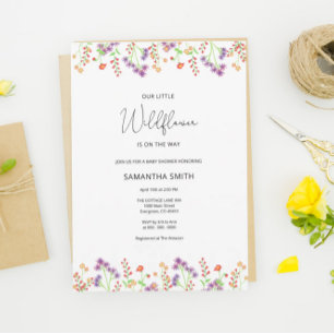 Papier baby shower de jeu d'images Emoji fleur sauvage