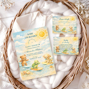 Baby-Shower Surf’s Up Serviette