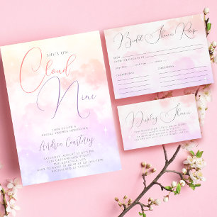 Cloud 9 Dreamy Pastel Pink Brautparty Vielen Dank Geschenkanhänger