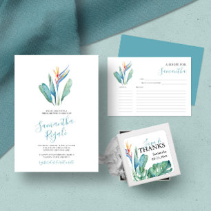 Tropisches Thema Quadratischer Aufkleber