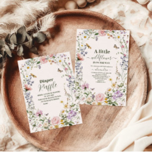 Elegante Wildblume Meadow Baby Shower Serviette