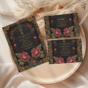 Viktorianisches gotisches Brautparty Pappteller