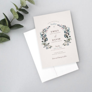 Crest jardin   Eggshell   FAIRE-PART DE MARIAGE