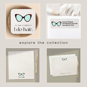 Retro-Sonnenbrille der 60er Jahre Notizblock