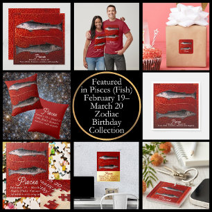 Fisch Zodiac-Geburt Party Magnet