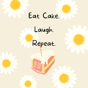 Iss Cake Blume Geburtstagskarte Karte