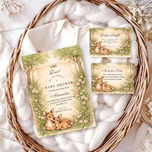 Carte D'accompagnement Tombola Couches de Cerf de la Forêt