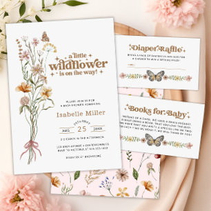 Carte D'accompagnement Petit Fleur sauvage Baby shower de  de pain