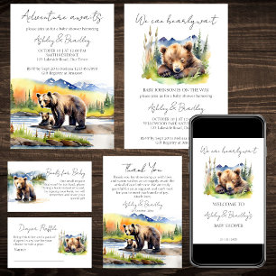 Invitation Bearly wait ourson aventure en oursons attend le b
