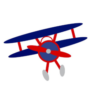 Blue and Red Airplane Stripe Baby Showdusche Invit Einladung