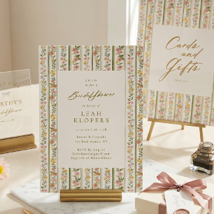 Poster Cartes Cadeaux Fleurs Cottagecore Enterrement de V