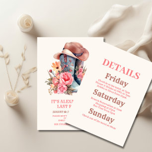 Pink Cowgirl Nashville Let's Go Girls Bachelorette Tragetasche