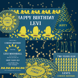 Cowboy Birthday Party Banner