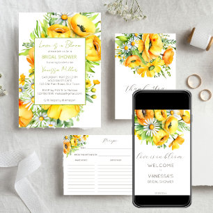 Liebe in Blüte Frühjahr Sommer Blume Brautparty Pappteller