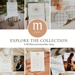 Sunshine Boho Kinderdusche Einladung