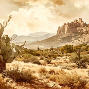 Vintage Cowboy-Party Einladung