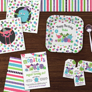 Étiquettes-cadeau Enfants Halloween Party Construisez votre propre m