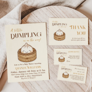Asiatische Kleine Dumpling Kawaii Babydusche Dankeskarte