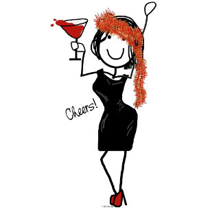 White Christmas Funny Sisterhood Christmas Card Feiertagskarte